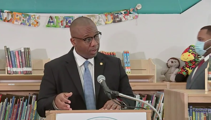 Houston ISD Superintendent Millard House II touted his district's COVID safety protocols at several campuses Monday.