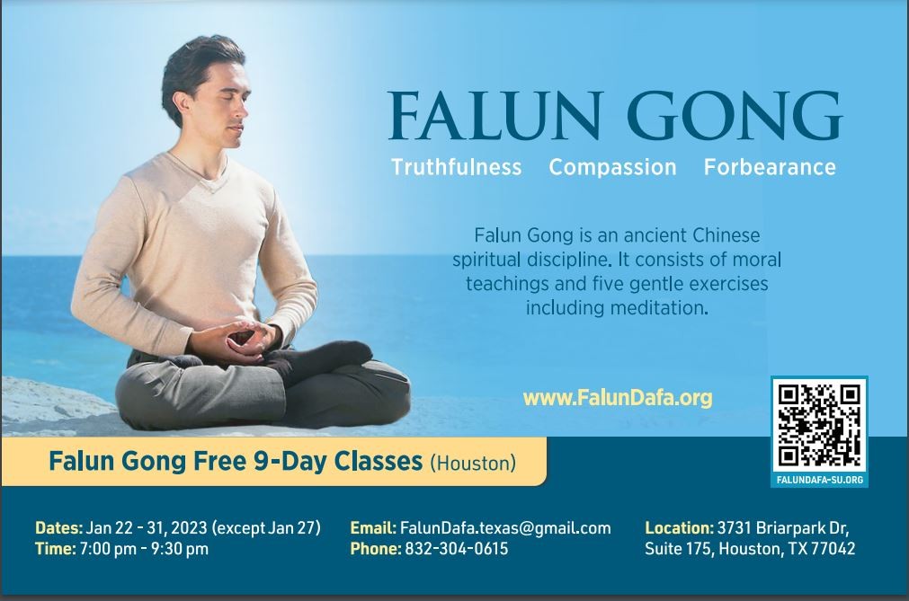 Free 9 Day workshop with Falun Gong