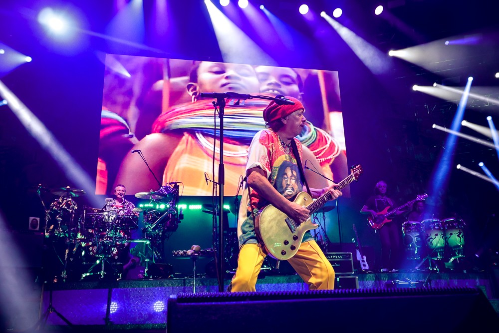 Last Night: Santana and the Arc Angels at The Woodlands Pavilion