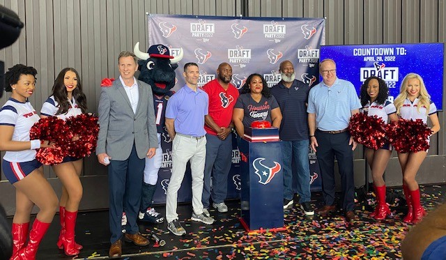 The Houston Texans have a first round pick, two actually, for the first time in three years, and it's going to be a party!