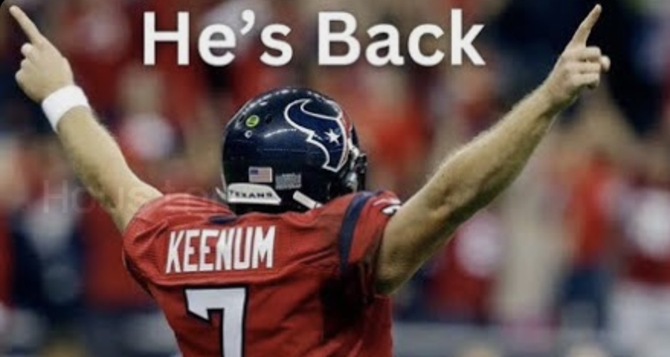 Texans Signing QB Case Keenum To Two-Year Deal 