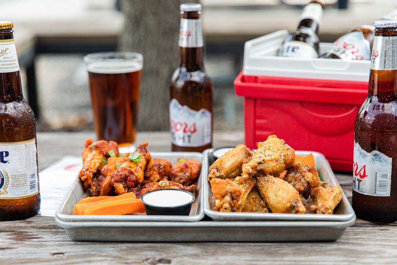 Hit FM Kitchen's patio to catch the Super Bowl action with wings, burgers and more.