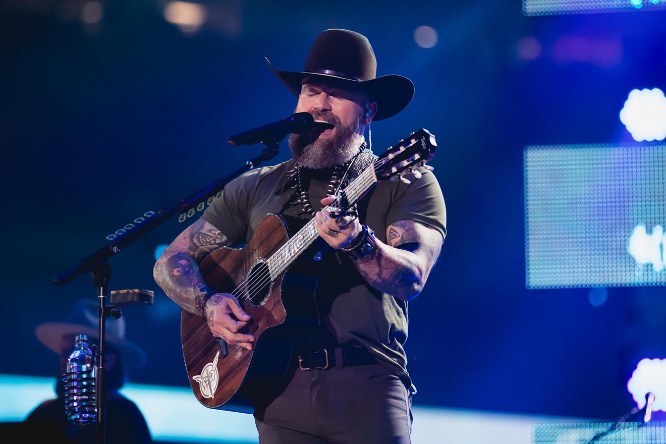 Zac Brown Band plays to a crowd of 70,095 at the Houston Livestock Show and Rodeo.